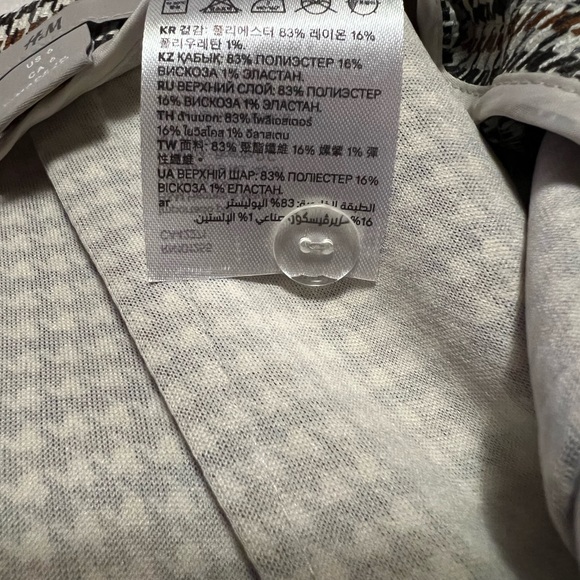 4/$20 - H&M houndstooth pencil skirt women’s size 6 - Picture 7 of 10